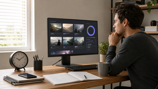 Creator evaluating the hidden time and credit costs of a free AI video generator