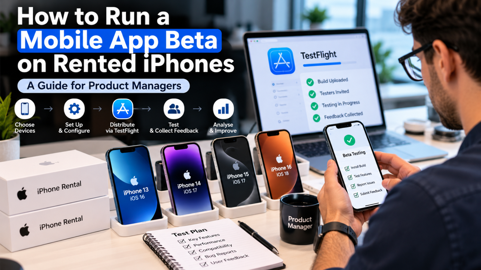 Mobile App Beta on Rented iPhones