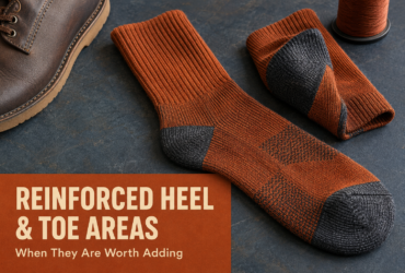 Reinforced Heel and Toe Areas in Custom Socks