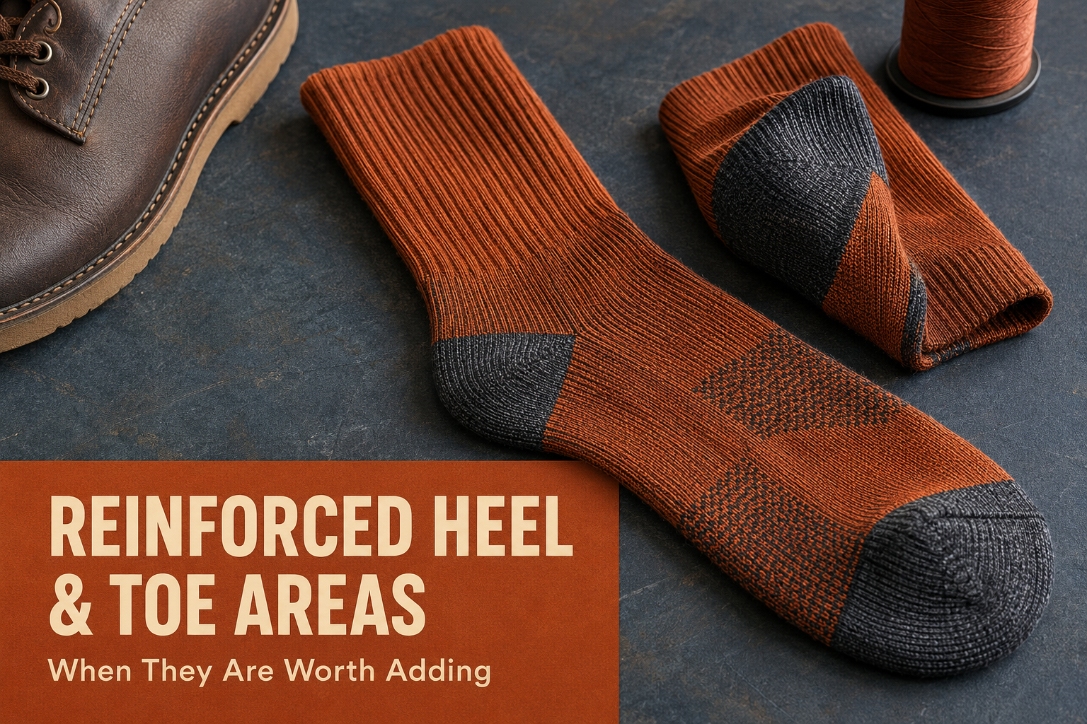 Reinforced Heel and Toe Areas in Custom Socks