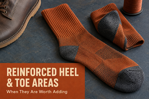 Reinforced Heel and Toe Areas in Custom Socks: When They Are Worth Adding